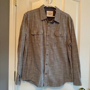 BUY 2 ITEMS AND GET 1 FREE - Weatherproof Long Sleeve Shirt in Light Grey Sz XL